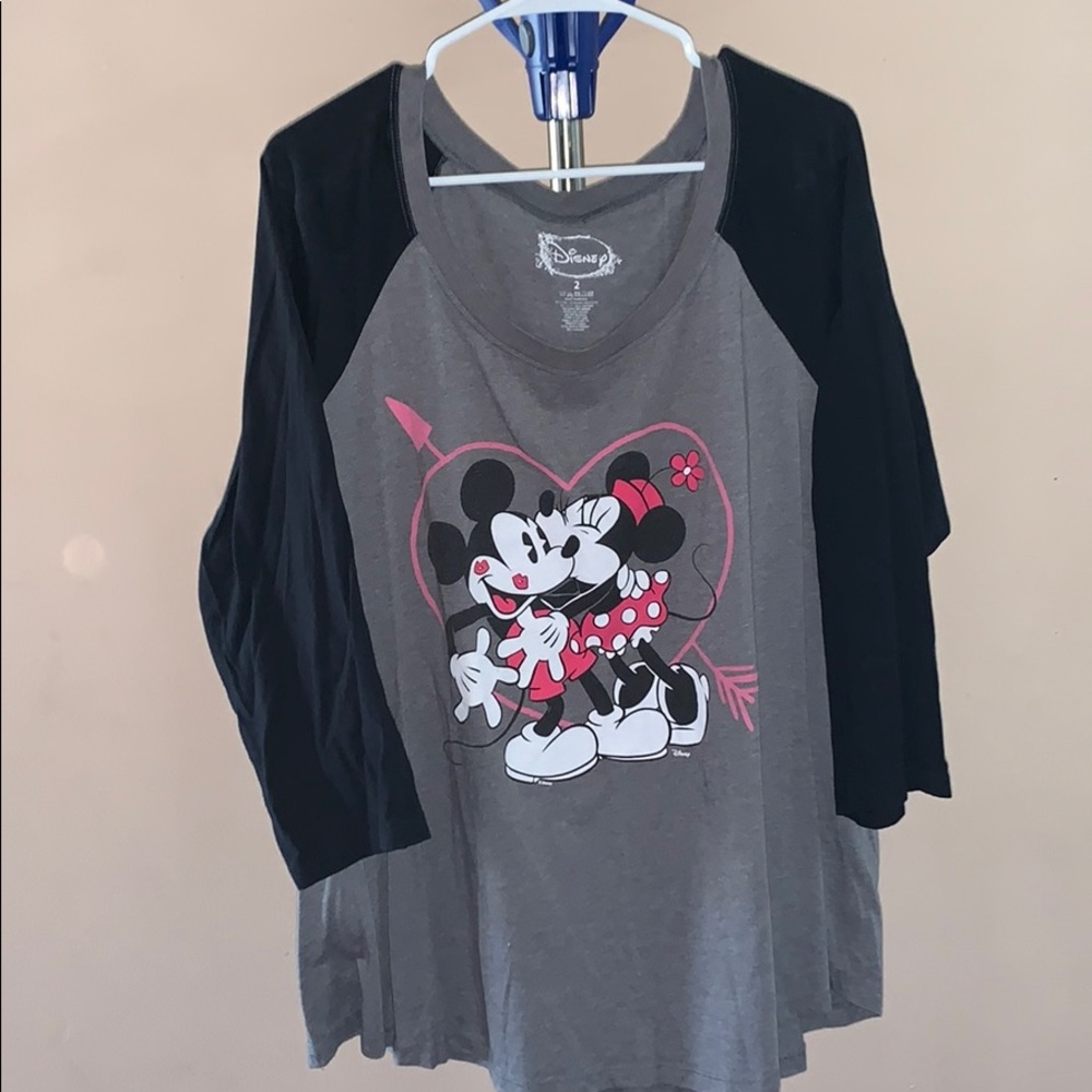 Torrid Mickey and Minnie 3/4 Length Sleeve